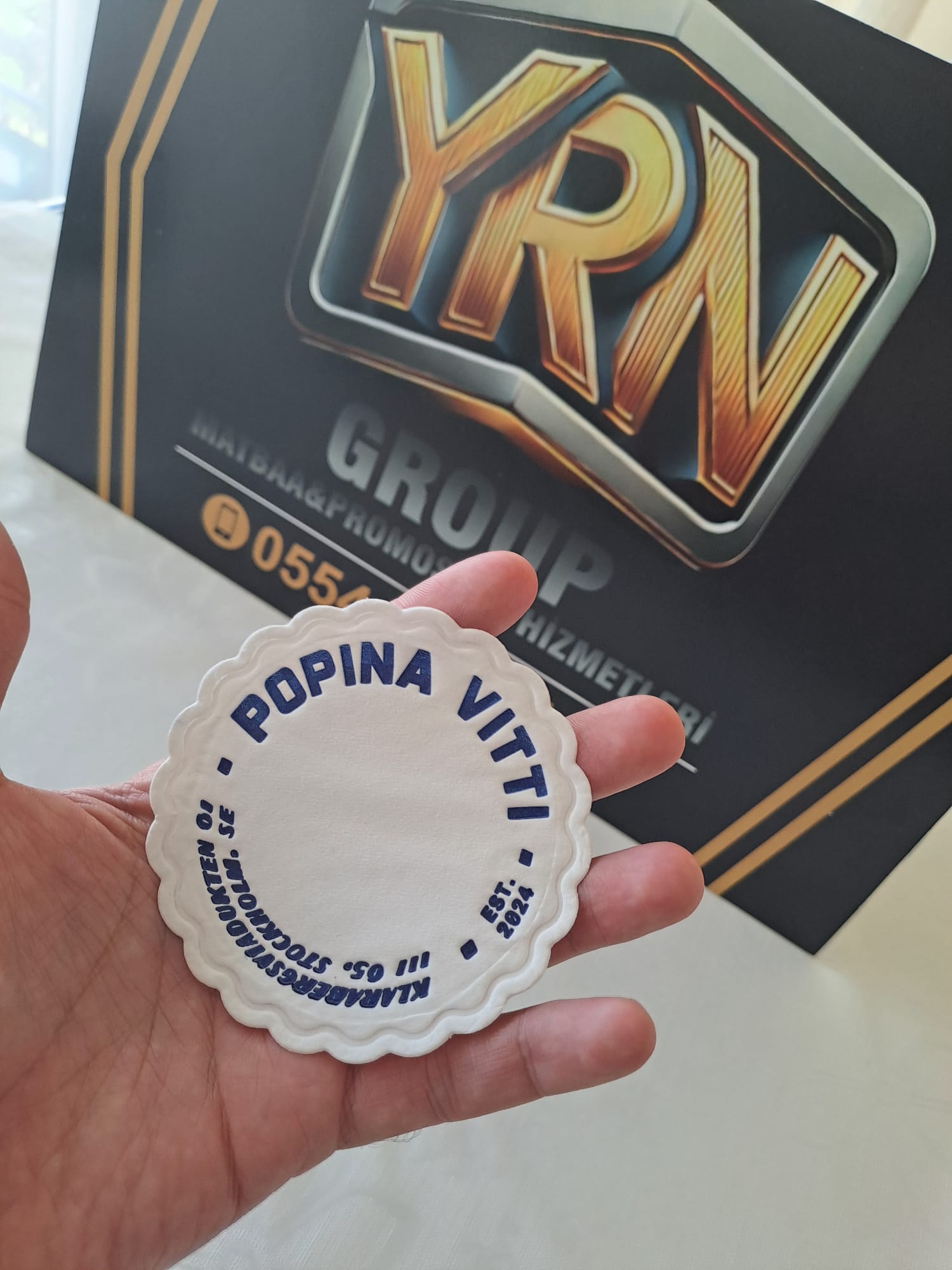 Kağıt Bardak Altlığı Dole Selülozlu